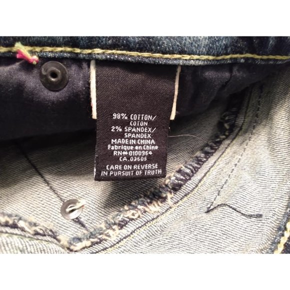 Womens AKADEMIKS RHINESTONE MIDRISE STRAIGHT LEG JEANS SIZE 16 - Picture 7 of 9